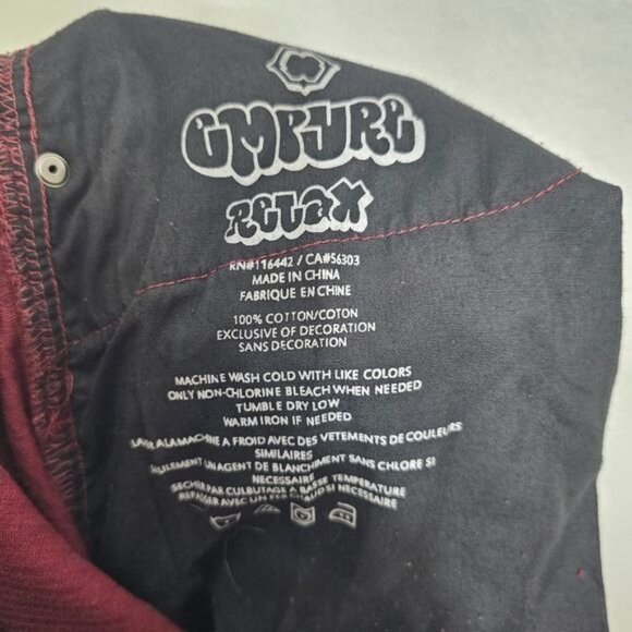 Empyre Vintage Y2K Red Corduroy High Waisted Relax Pants 30 - Picture 4 of 13